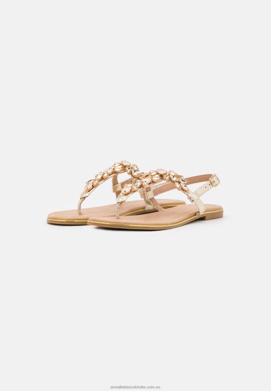 t-bar sandaler guld Anna Field 42BF61517 kvinnor