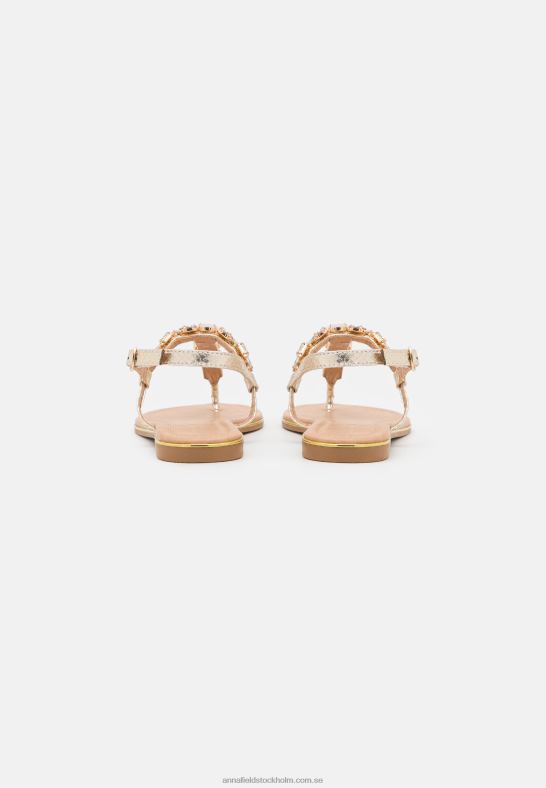 t-bar sandaler guld Anna Field 42BF61517 kvinnor