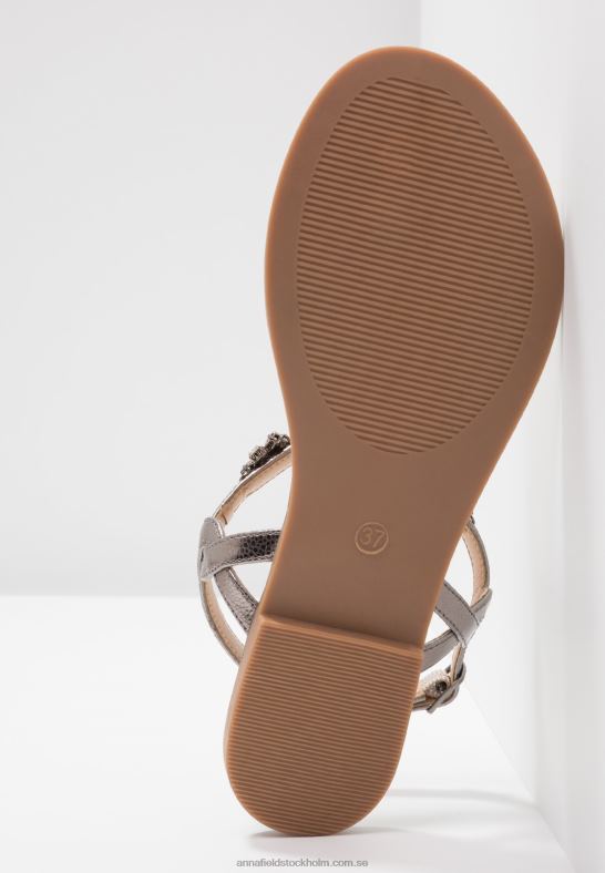 t-bar sandaler gunmetall Anna Field 42BF61515 kvinnor