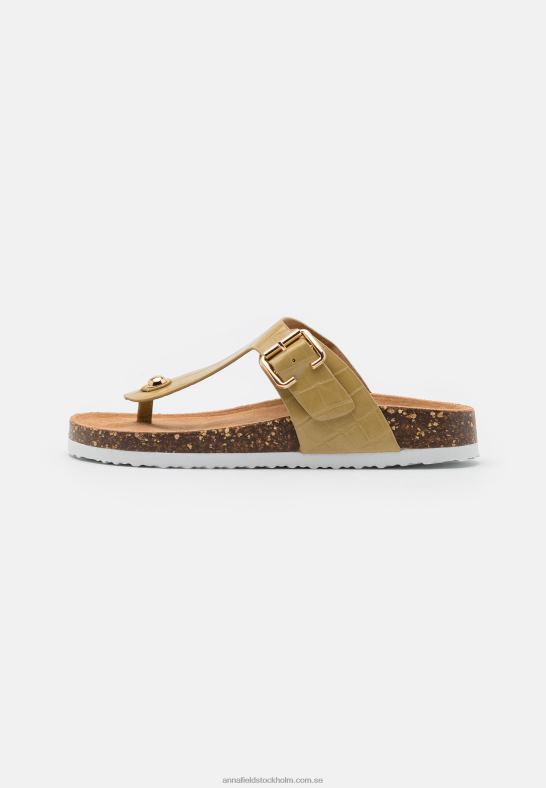 t-bar sandaler khaki Anna Field 42BF61543 kvinnor