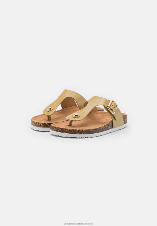 t-bar sandaler khaki Anna Field 42BF61543 kvinnor
