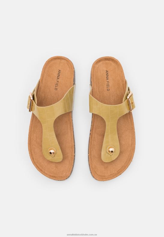 t-bar sandaler khaki Anna Field 42BF61543 kvinnor