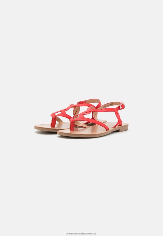 t-bar sandaler röda Anna Field 42BF61525 kvinnor