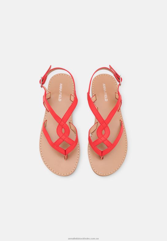 t-bar sandaler röda Anna Field 42BF61525 kvinnor