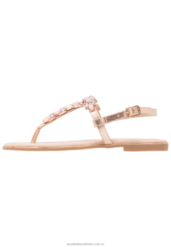 t-bar sandaler roséguld Anna Field 42BF61497 kvinnor