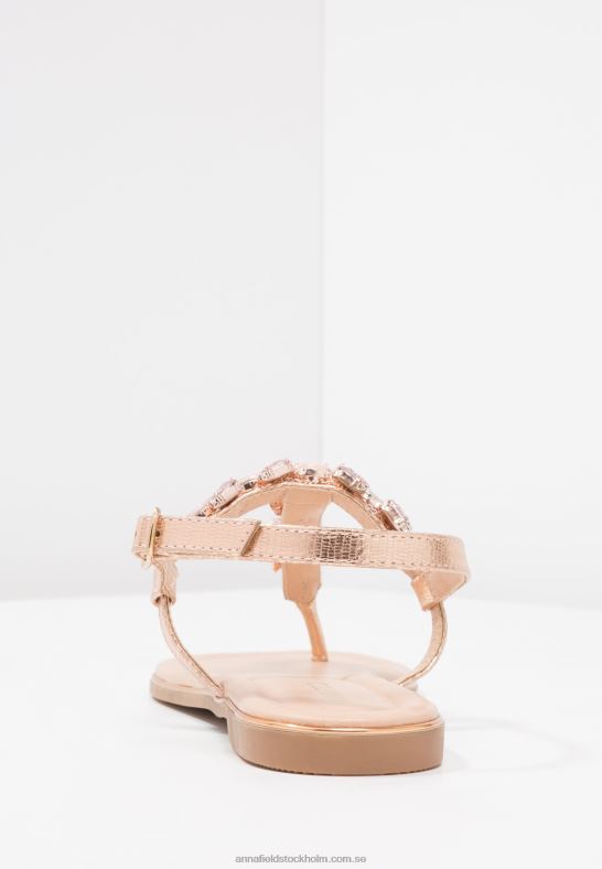 t-bar sandaler roséguld Anna Field 42BF61497 kvinnor