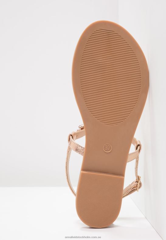 t-bar sandaler roséguld Anna Field 42BF61497 kvinnor