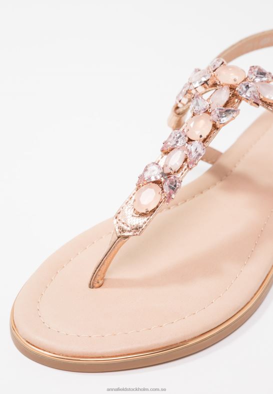 t-bar sandaler roséguld Anna Field 42BF61497 kvinnor