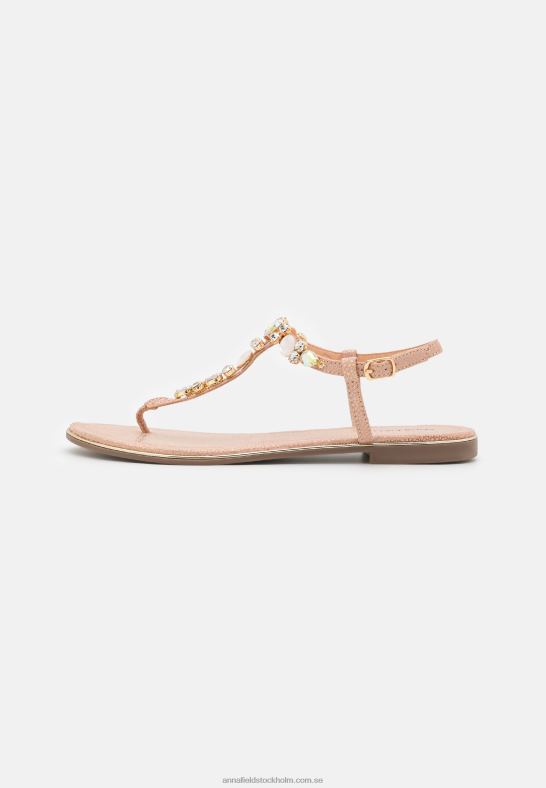t-bar sandaler roséguld Anna Field 42BF61534 kvinnor