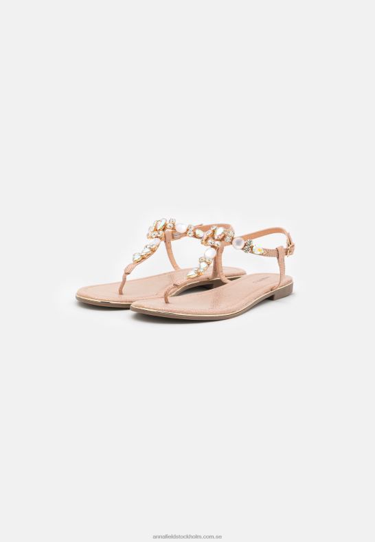 t-bar sandaler roséguld Anna Field 42BF61534 kvinnor