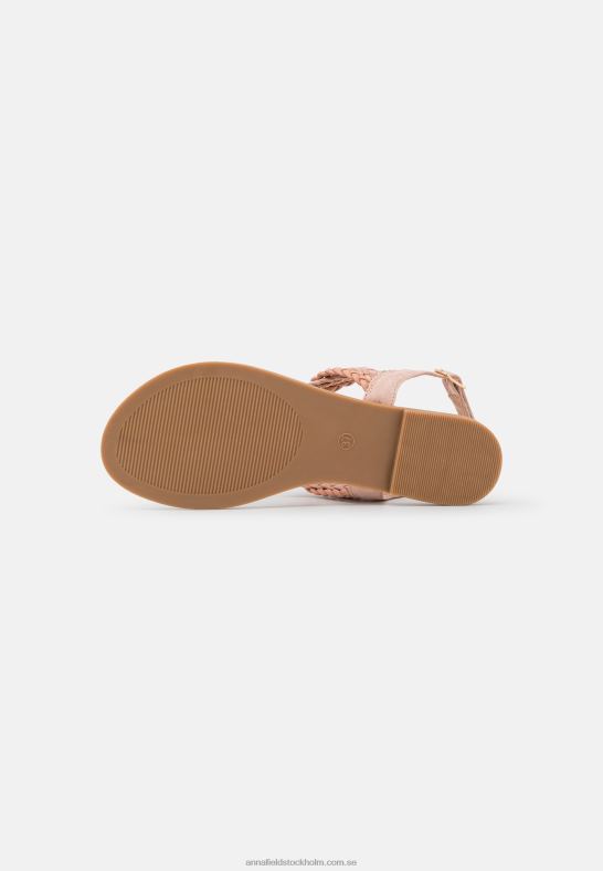 t-bar sandaler rosa guldfärgade Anna Field 42BF61520 kvinnor