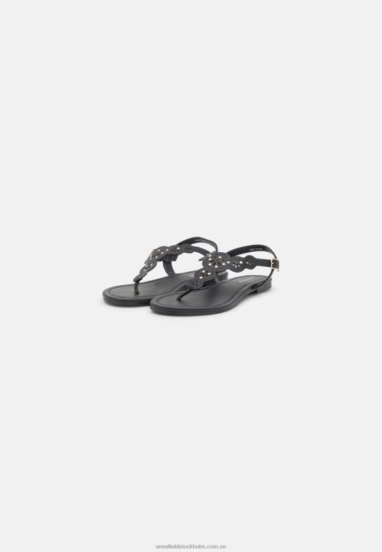 t-bar sandaler svarta Anna Field 42BF61498 kvinnor