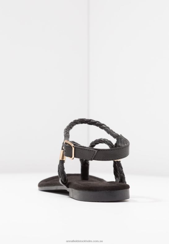 t-bar sandaler svarta Anna Field 42BF61500 kvinnor