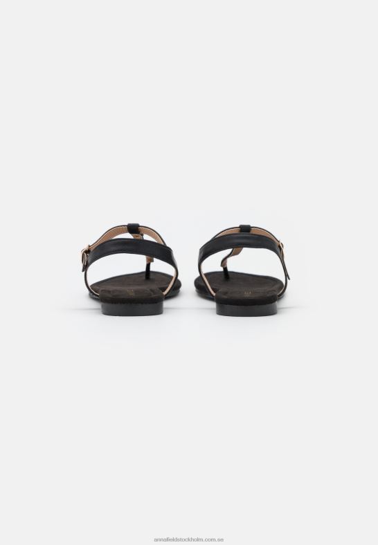 t-bar sandaler svarta Anna Field 42BF61510 kvinnor