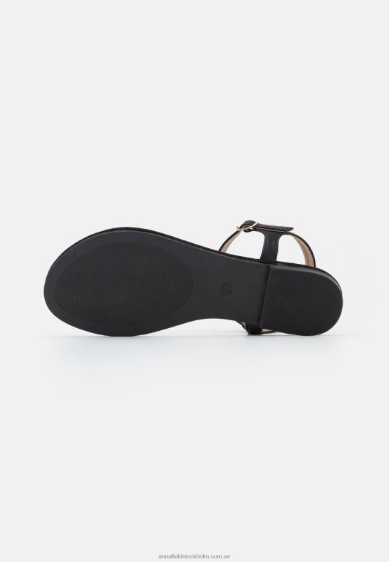 t-bar sandaler svarta Anna Field 42BF61510 kvinnor