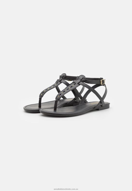 t-bar sandaler svarta Anna Field 42BF61516 kvinnor