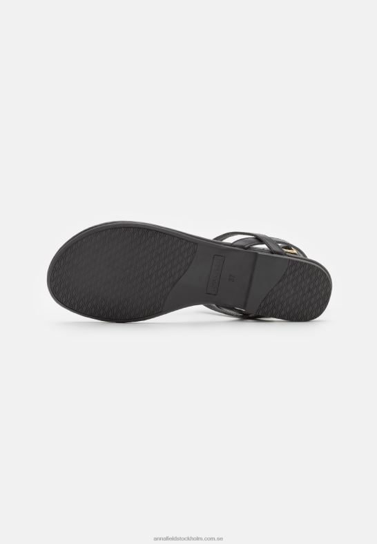 t-bar sandaler svarta Anna Field 42BF61516 kvinnor