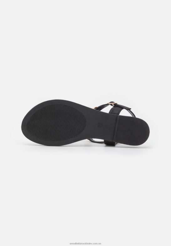 t-bar sandaler svarta Anna Field 42BF61530 kvinnor