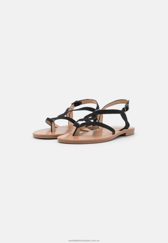 t-bar sandaler svarta Anna Field 42BF61531 kvinnor