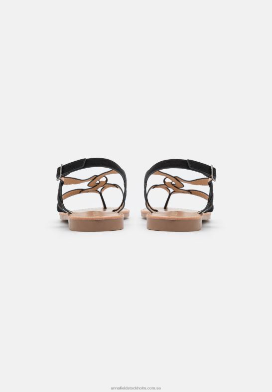t-bar sandaler svarta Anna Field 42BF61531 kvinnor