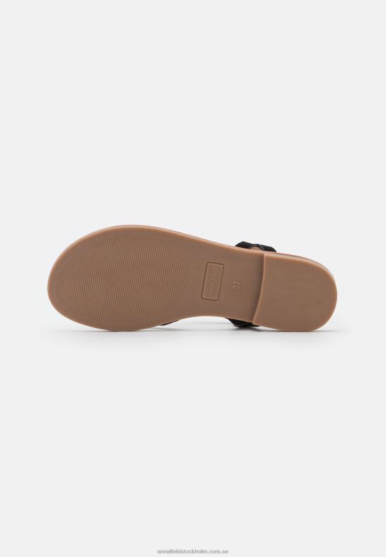 t-bar sandaler svarta Anna Field 42BF61531 kvinnor