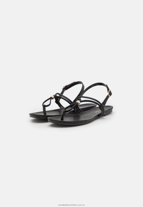 t-bar sandaler svarta Anna Field 42BF61538 kvinnor