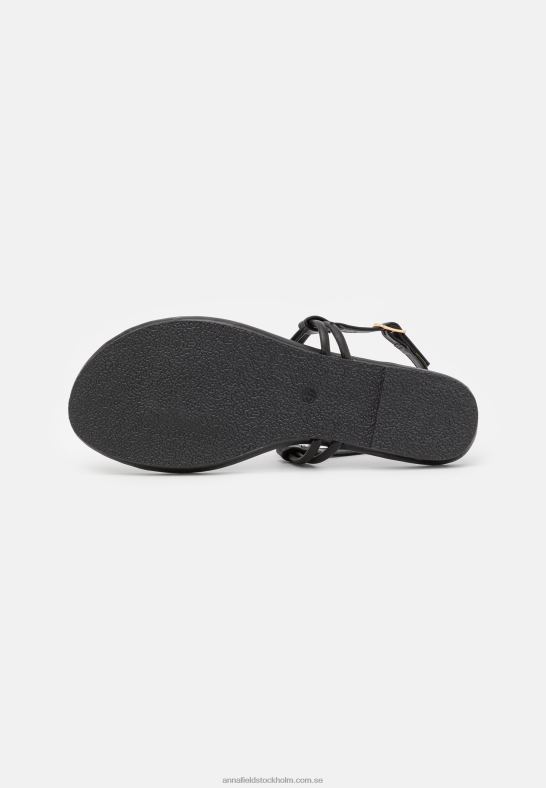 t-bar sandaler svarta Anna Field 42BF61538 kvinnor
