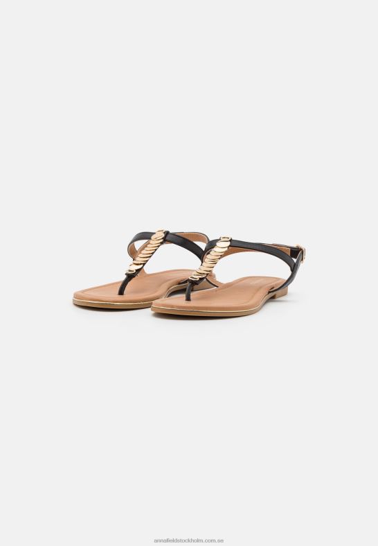 t-bar sandaler svarta Anna Field 42BF61547 kvinnor