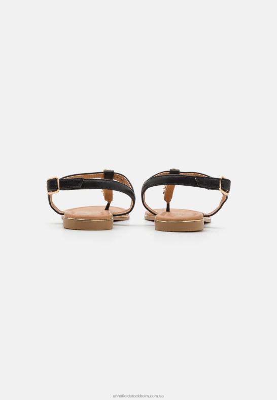 t-bar sandaler svarta Anna Field 42BF61547 kvinnor