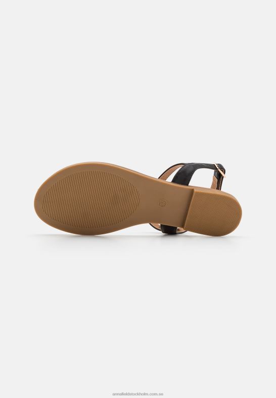 t-bar sandaler svarta Anna Field 42BF61547 kvinnor