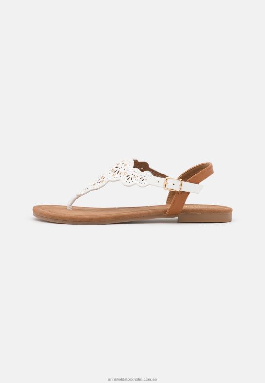 t-bar sandaler vita Anna Field 42BF61496 kvinnor