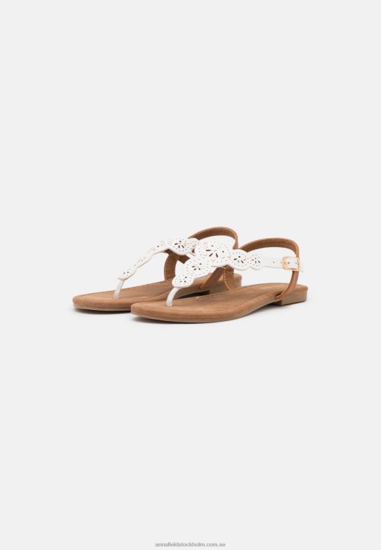 t-bar sandaler vita Anna Field 42BF61496 kvinnor