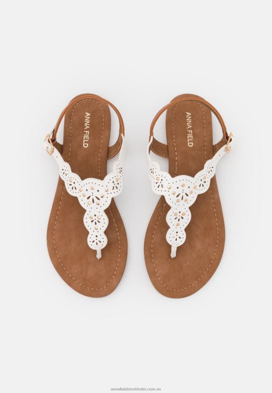 t-bar sandaler vita Anna Field 42BF61496 kvinnor