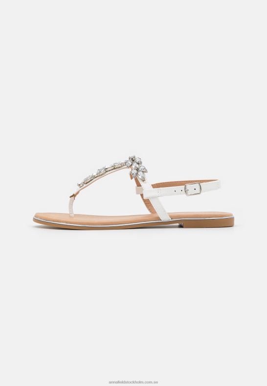 t-bar sandaler vita Anna Field 42BF61528 kvinnor