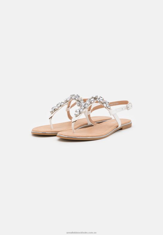 t-bar sandaler vita Anna Field 42BF61528 kvinnor