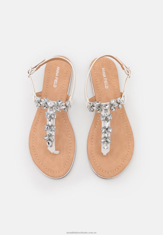 t-bar sandaler vita Anna Field 42BF61528 kvinnor