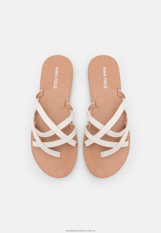 t-bar sandaler vita Anna Field 42BF61544 kvinnor
