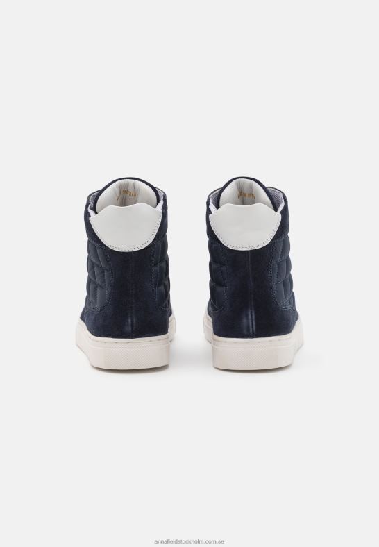 high-top sneakers i läder mörkblå Anna Field 42BF61237 kvinnor