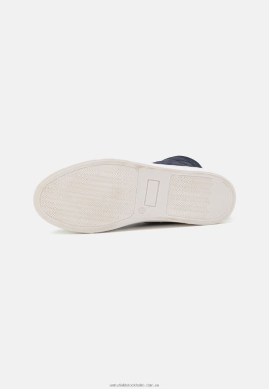high-top sneakers i läder mörkblå Anna Field 42BF61237 kvinnor