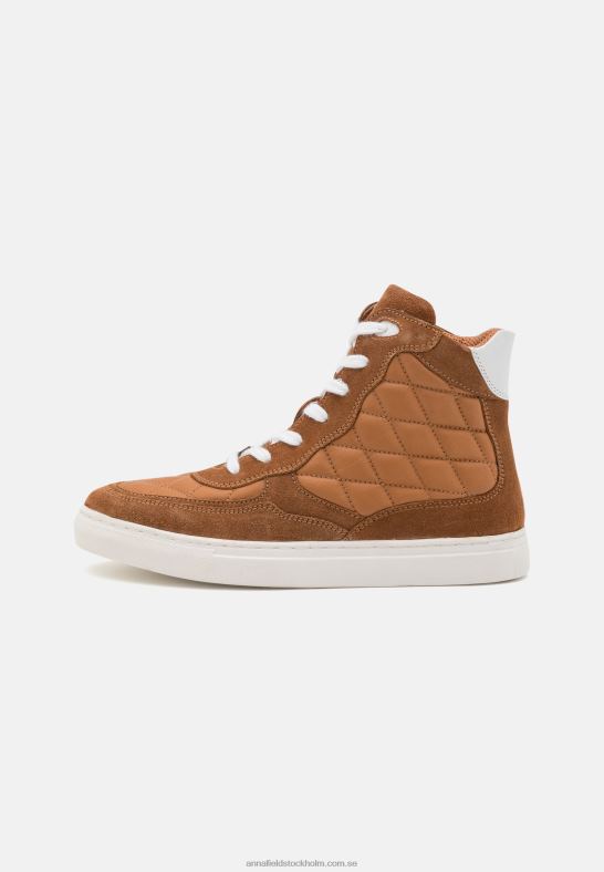 läder high-top sneakers cognac Anna Field 42BF61238 kvinnor