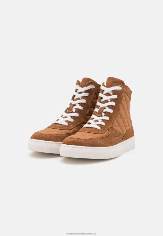 läder high-top sneakers cognac Anna Field 42BF61238 kvinnor