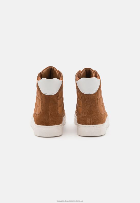 läder high-top sneakers cognac Anna Field 42BF61238 kvinnor