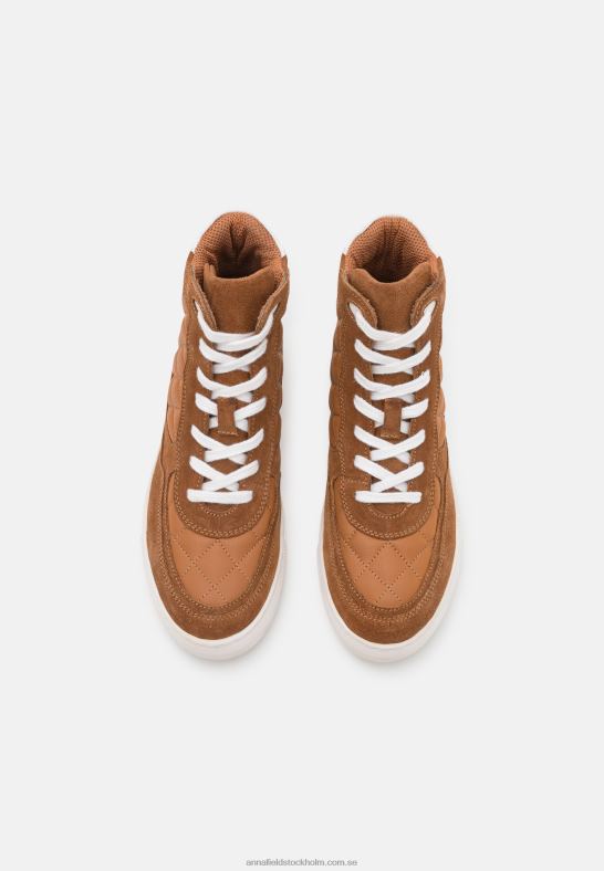 läder high-top sneakers cognac Anna Field 42BF61238 kvinnor