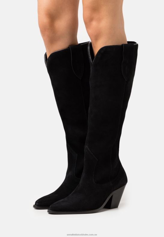 läder cowboy/biker boots svarta Anna Field 42BF62225 kvinnor
