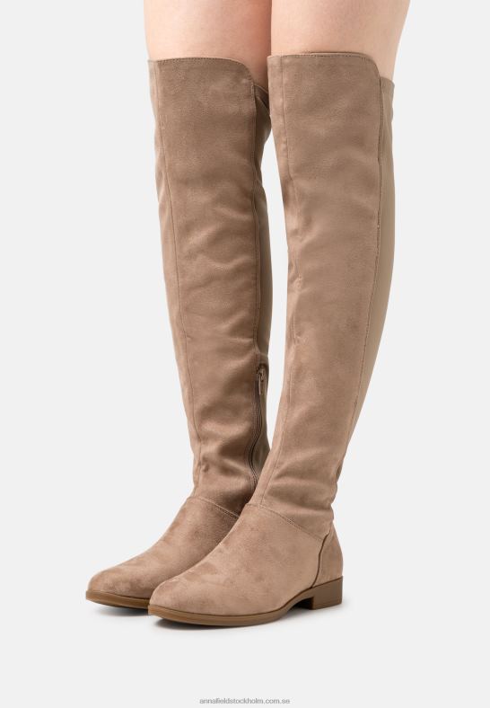 over-the-knee stövlar beige Anna Field 42BF62237 kvinnor