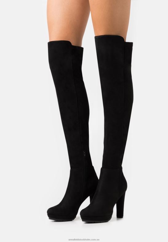 over-the-knee stövlar svarta Anna Field 42BF62227 kvinnor