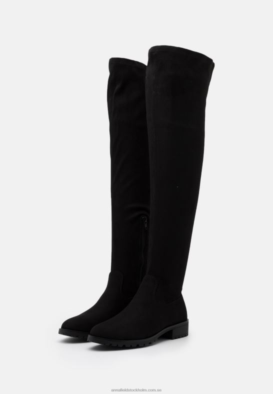 over-the-knee stövlar svarta Anna Field 42BF62228 kvinnor