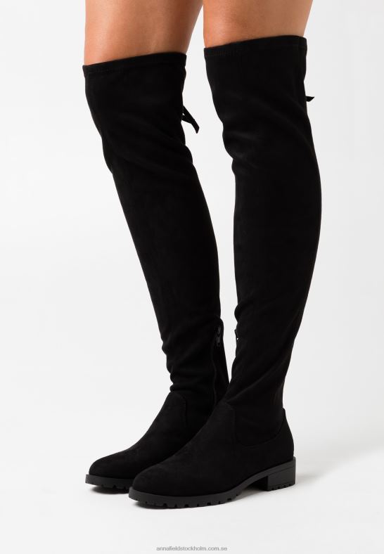 over-the-knee stövlar svarta Anna Field 42BF62229 kvinnor