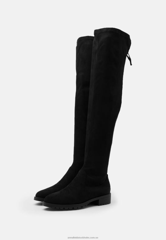 over-the-knee stövlar svarta Anna Field 42BF62229 kvinnor
