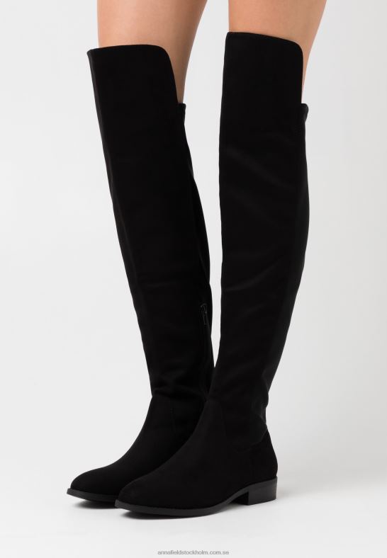 over-the-knee stövlar svarta Anna Field 42BF62230 kvinnor